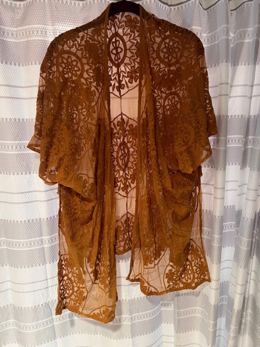 Maurices Mustard Yellow Kimono